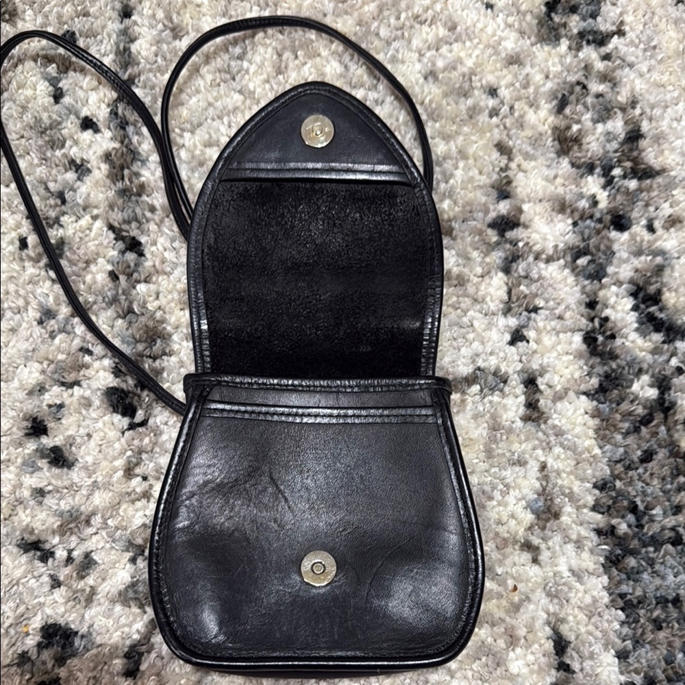 Vintage Brown and Black Crossbody Bag - Picture 3 of 7